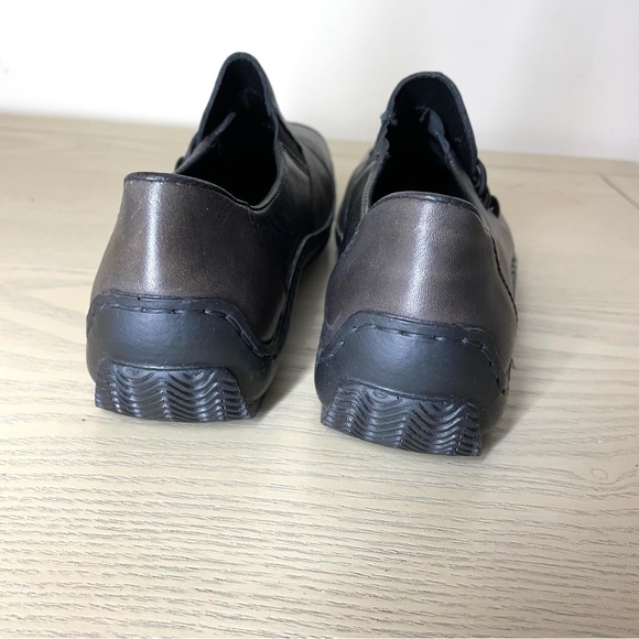 Reiker Antistress Leather Slip-On Loafers Two Tone Brown Black size 6 (37) - Picture 6 of 12